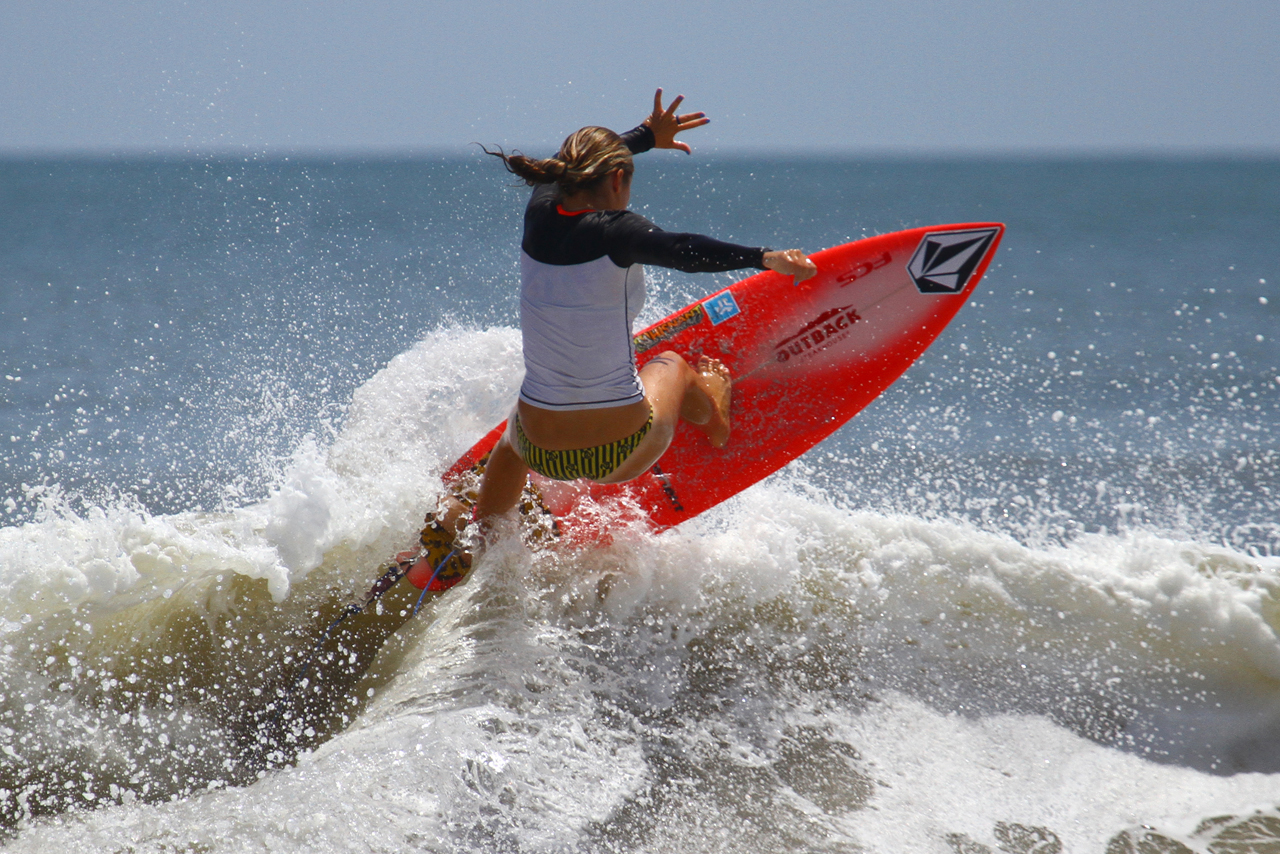 Underholdning uddannelse logik Spotlight on Kayla Durden - Florida Surf Report - Surfing Hanna Park -  Jacksonville Beach Pier Cam